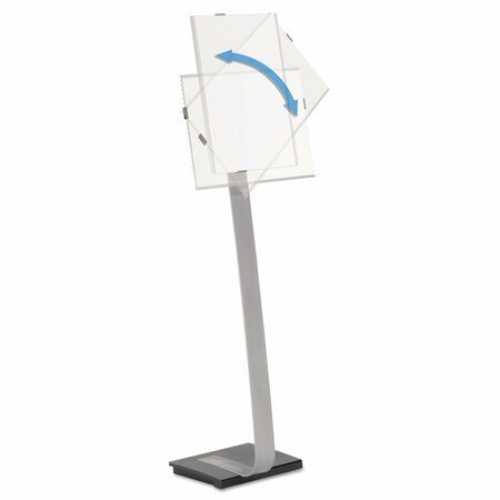 DURABLE OFFICE PRODUCTS Sign Floor Stand, 11x17", Aluminum 4815-23